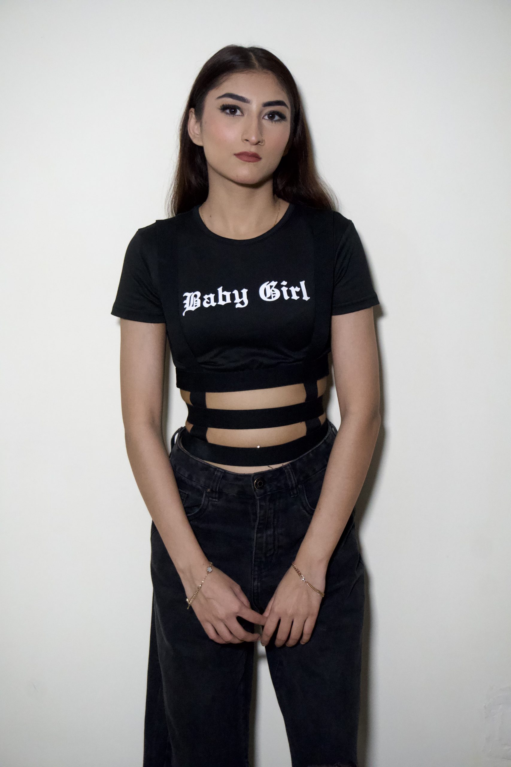 Goth Graphic Crop T Shirt - Image 3