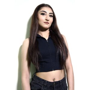 Front Zipper Tank Top